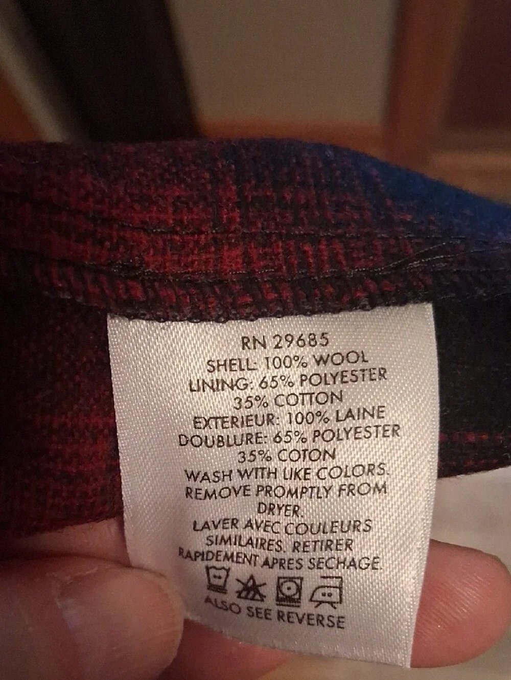 Pendleton Men's Plaid Shirt Jacket in Red and Gray
